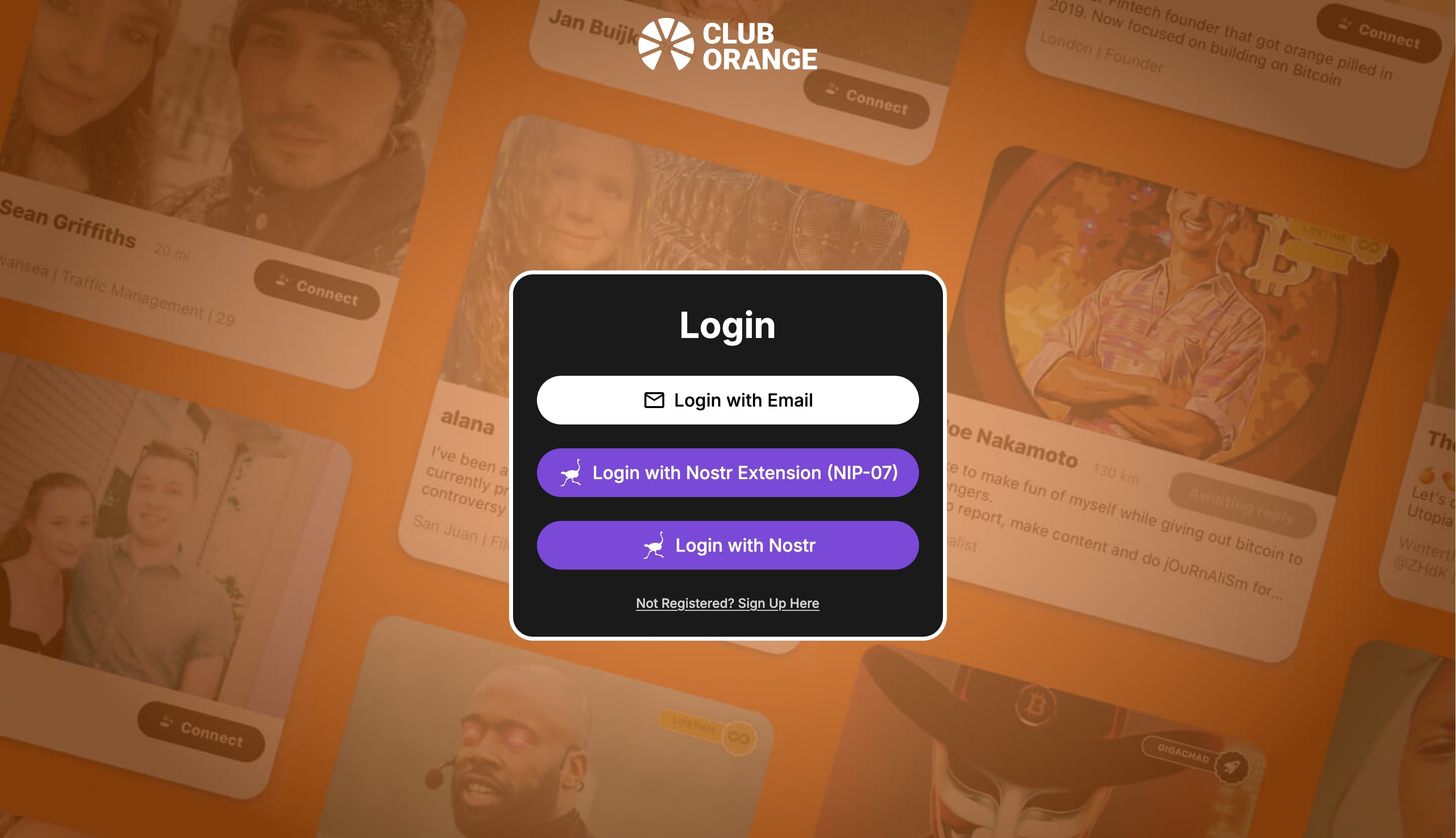Club Orange | Web App